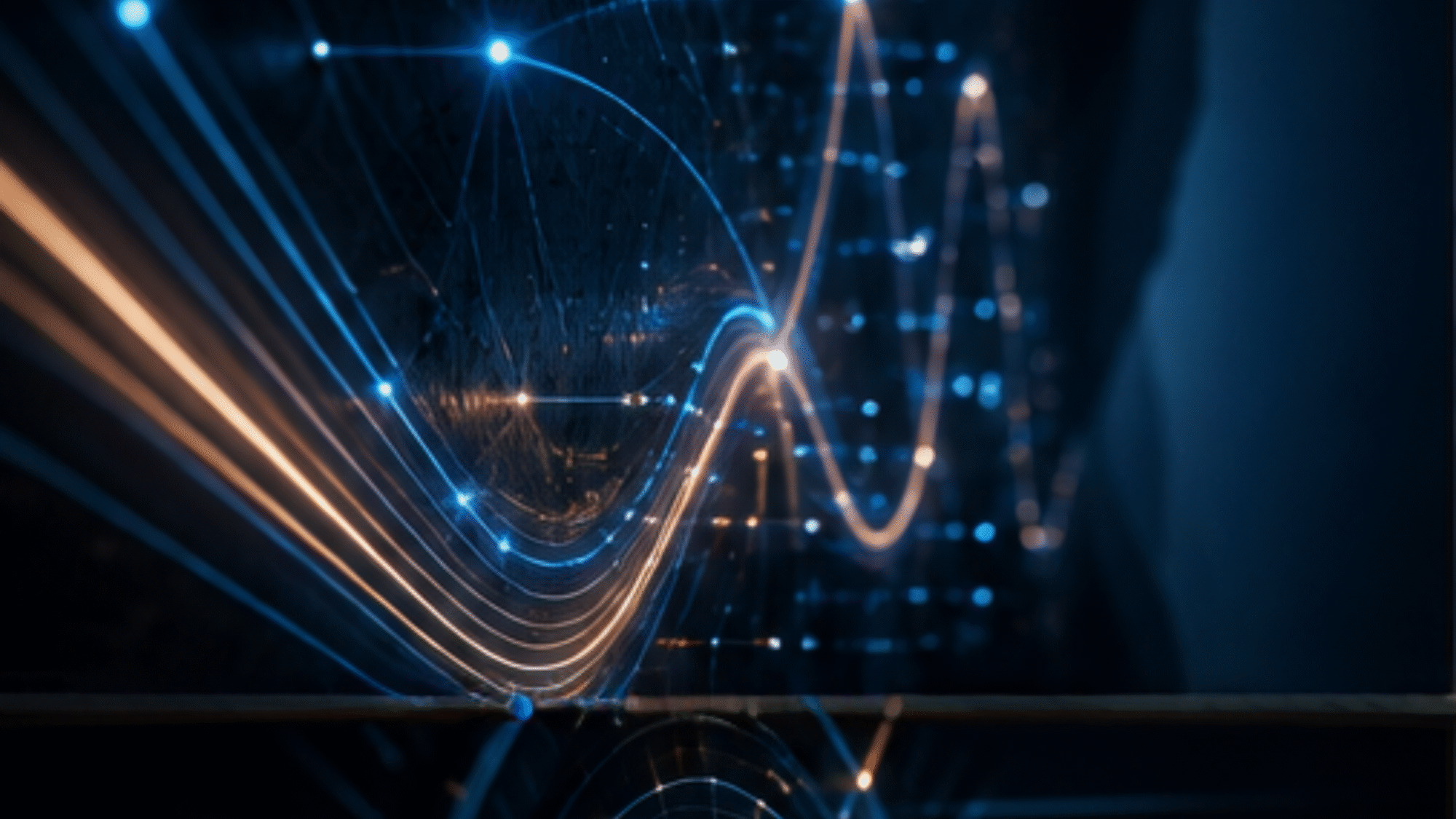 3 Geometric lines converging to represent accountable decision authority